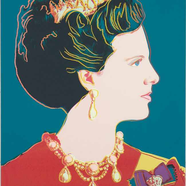 Andy Warhol — Королева Дании Маргрете II, из серии "Царствующие королевы" (Королевское издание) (F. & S. II.343A)