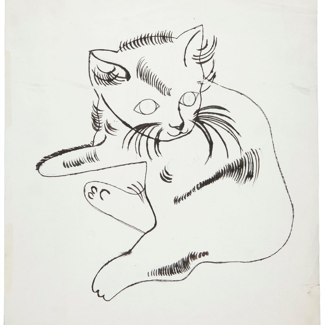 Andy Warhol — Лежащая кошка