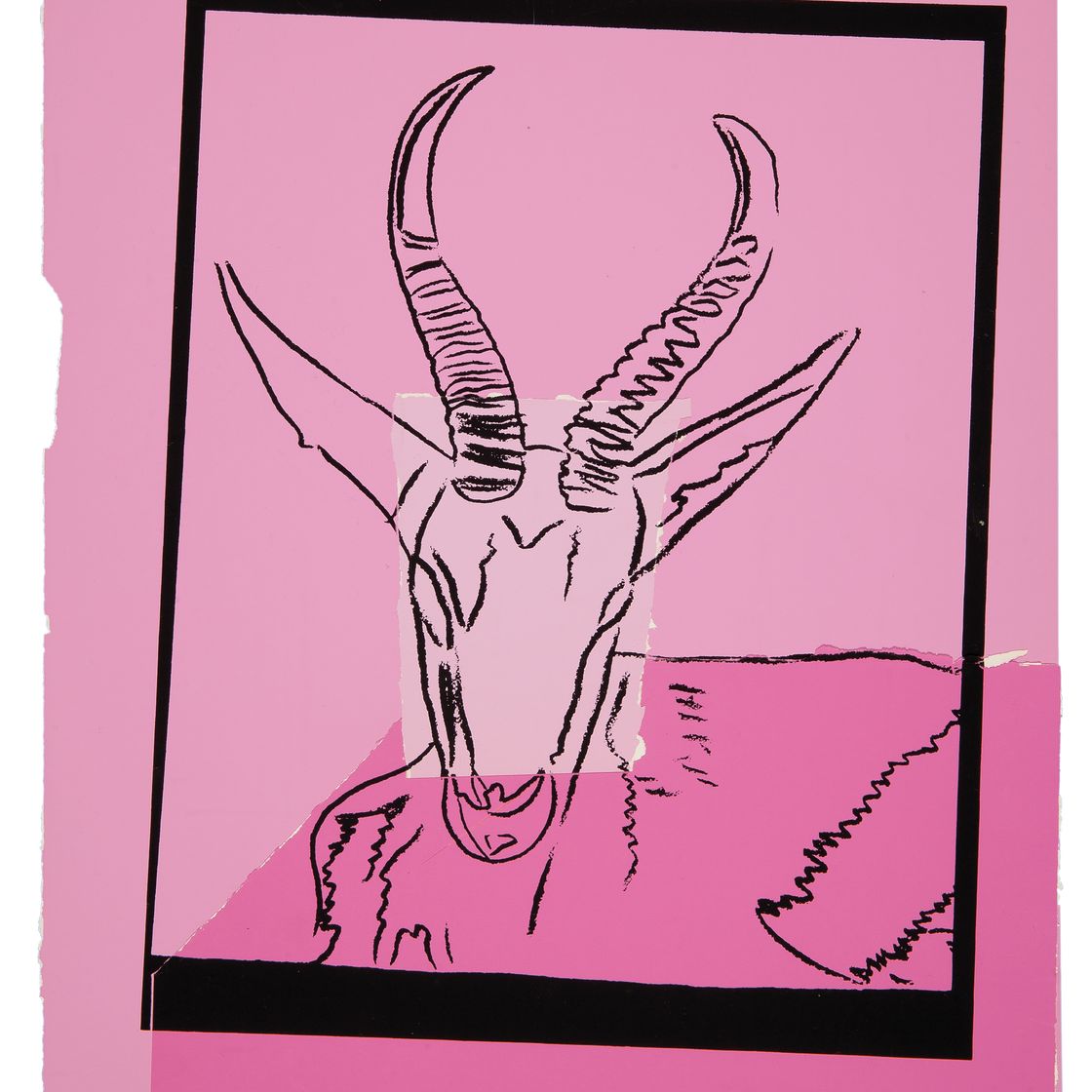 Andy Warhol — Кувыркающаяся газель, из серии "Исчезающие животные"