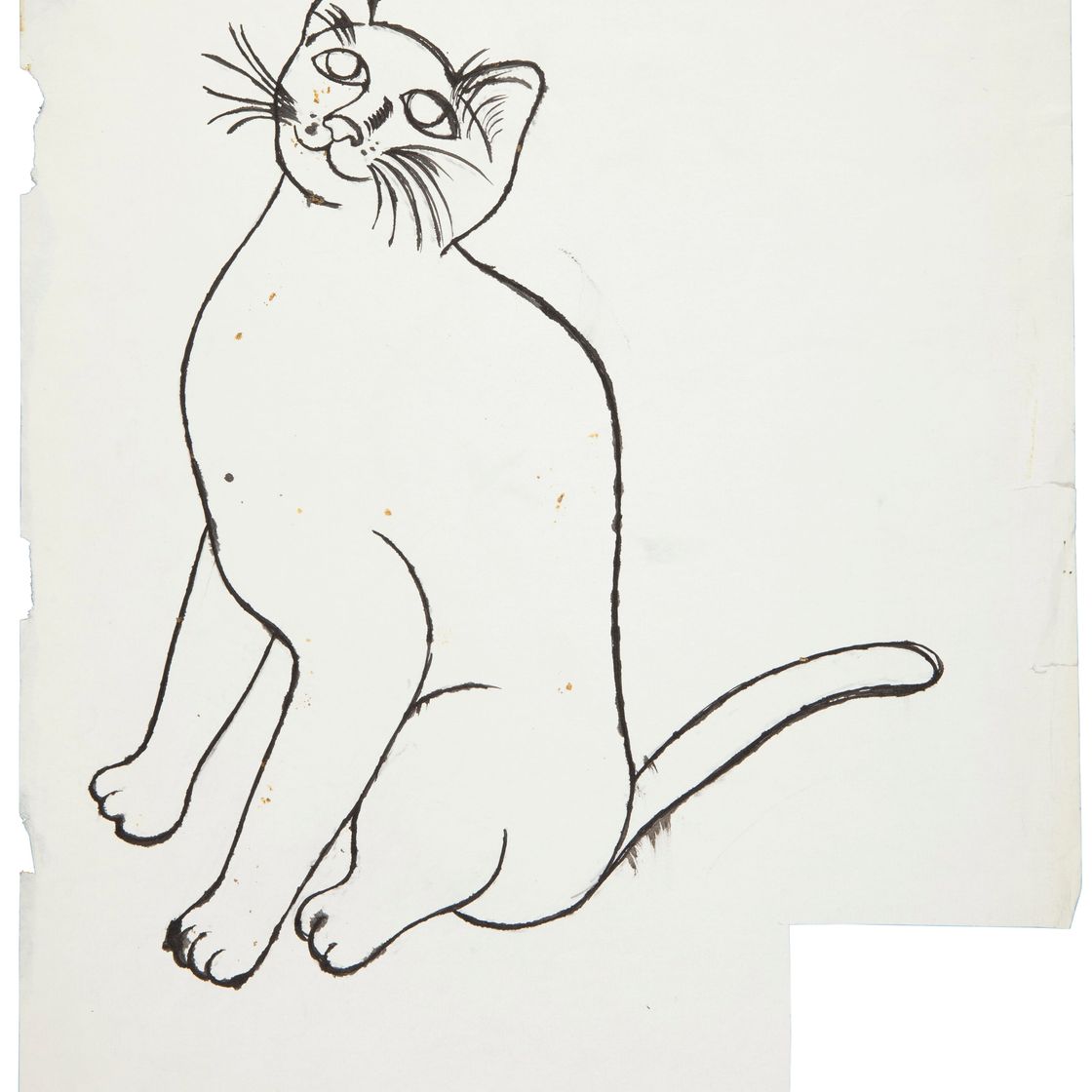 Andy Warhol — Лежащая кошка