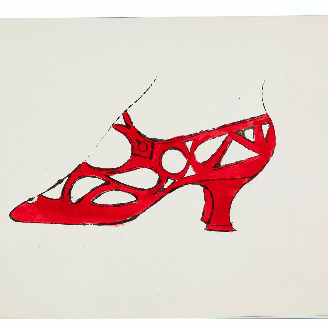 Andy Warhol — В рамках исследования качества обуви (см. F. & S. IV73A)