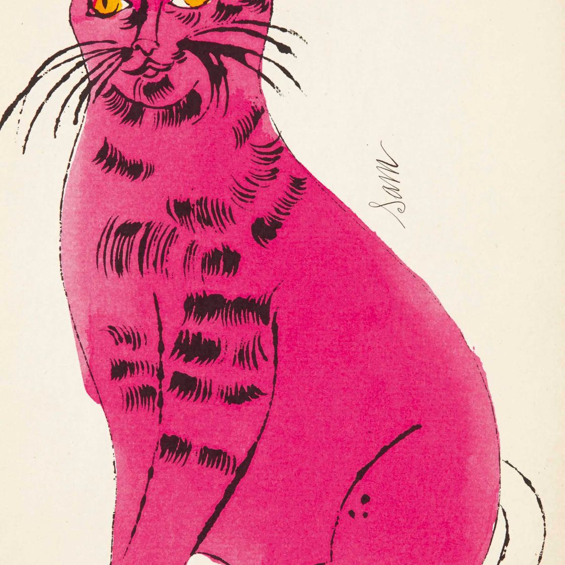 Andy Warhol — 25 кошек по имени [d] Сэм и одна голубая киска : одна тарелка