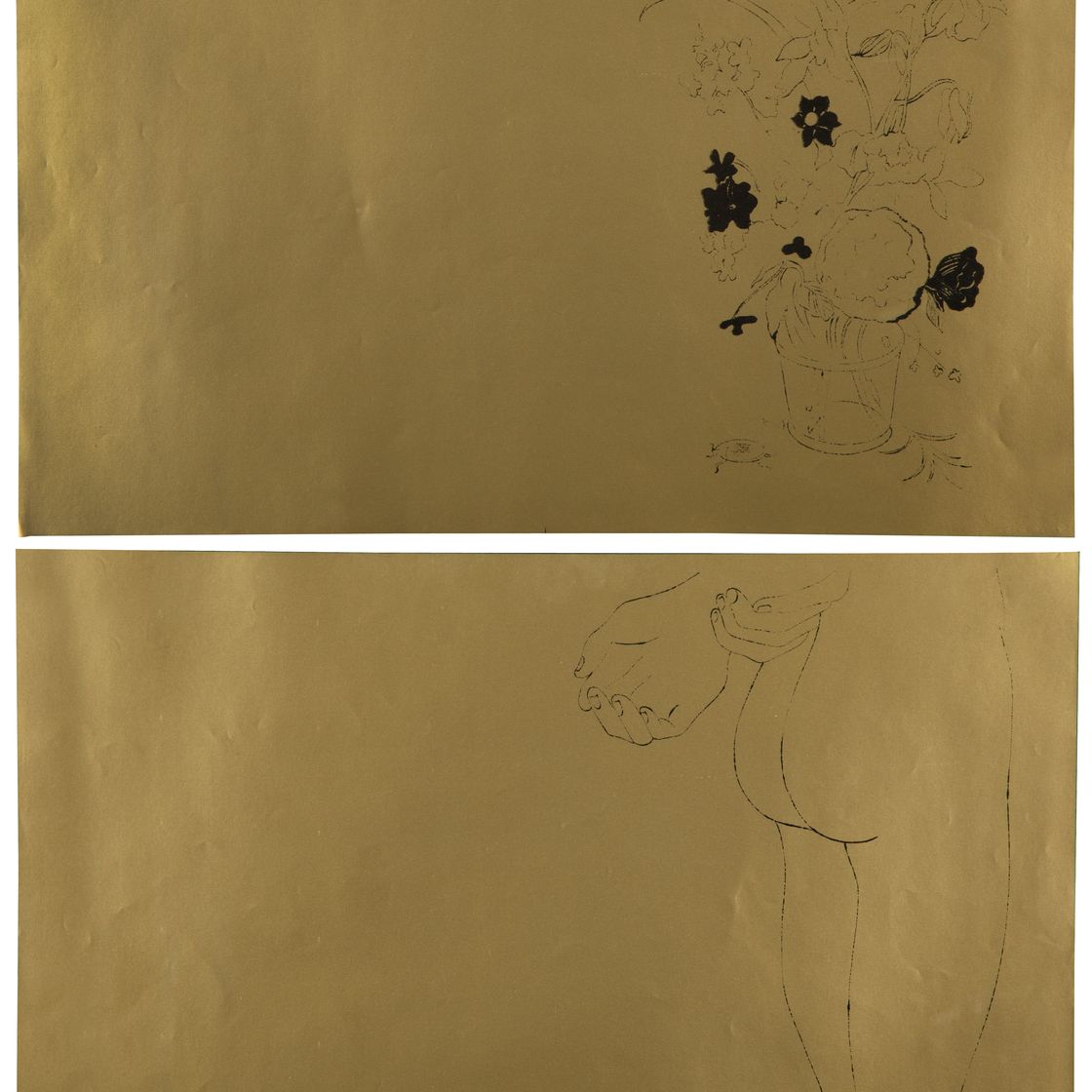 Andy Warhol — Золотая книга : две пластины (см. F. & S. IV.109 и IV.120)