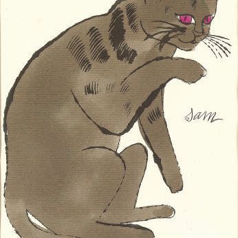 Andy Warhol — Сэм, из 25 котов по имени [d] Сэм и одной голубой киски (F. & S. IV.64)