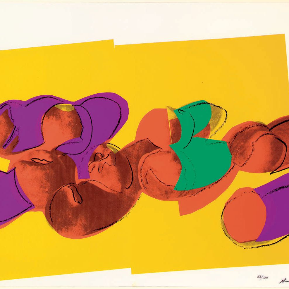Andy Warhol — Персики из серии "Космические фрукты: натюрморты" (F. & S. II.202)