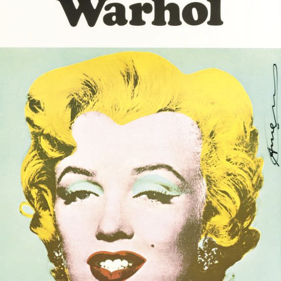 Andy Warhol — Плакат выставки Уорхола в галерее Тейт [Мэрилин] (не в F. & S.)