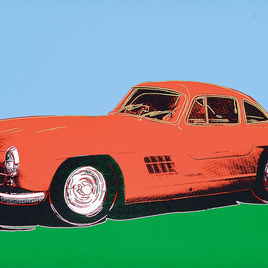 Andy Warhol — Автомобили Mercedes 300 SL Gulwing