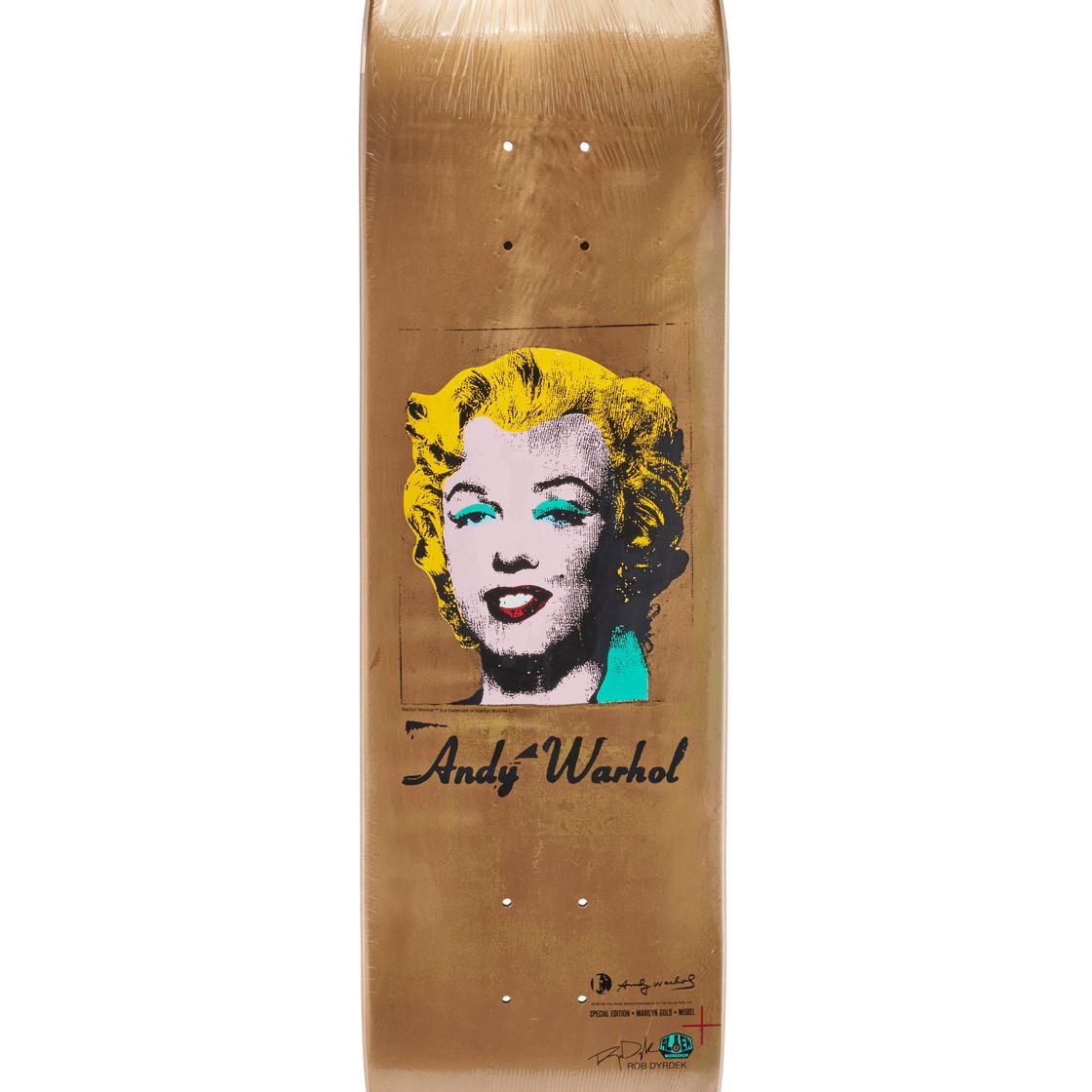 Andy Warhol — Палуба для скейтборда Мэрилин Голд