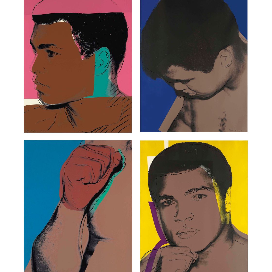 Andy Warhol — Мухаммед Али (F. & S. II.179-182)