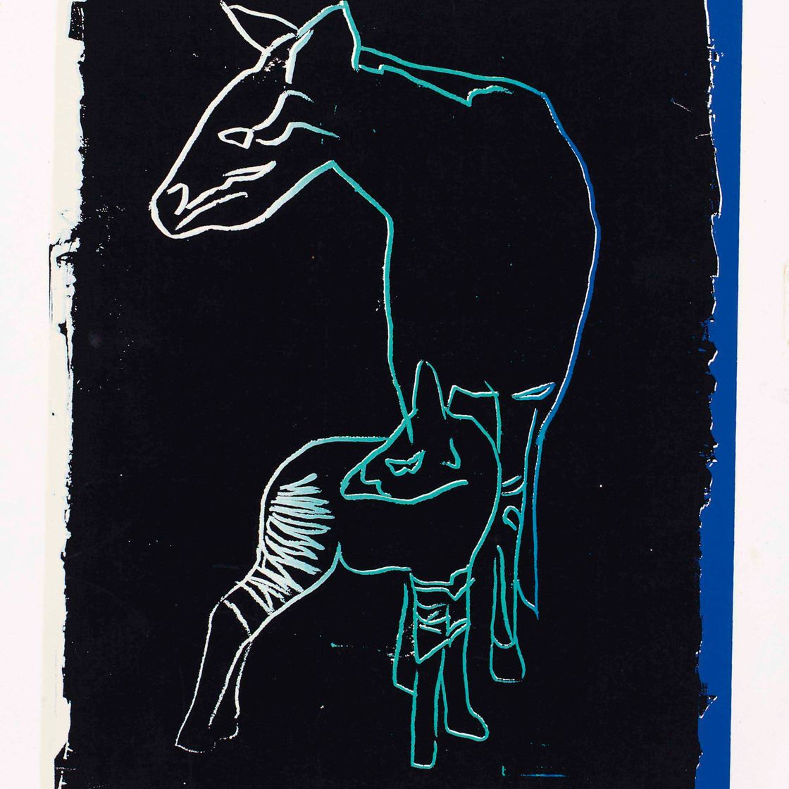 Andy Warhol — Окапи, из "Исчезающих животных"