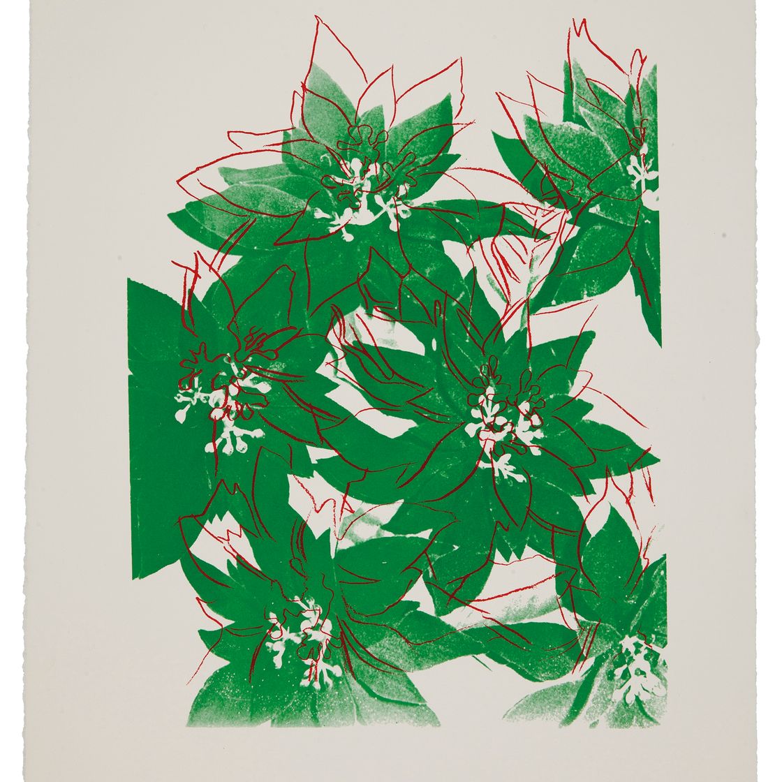 Andy Warhol — Пуансеттии (F. & S. IIIA.51[b])
