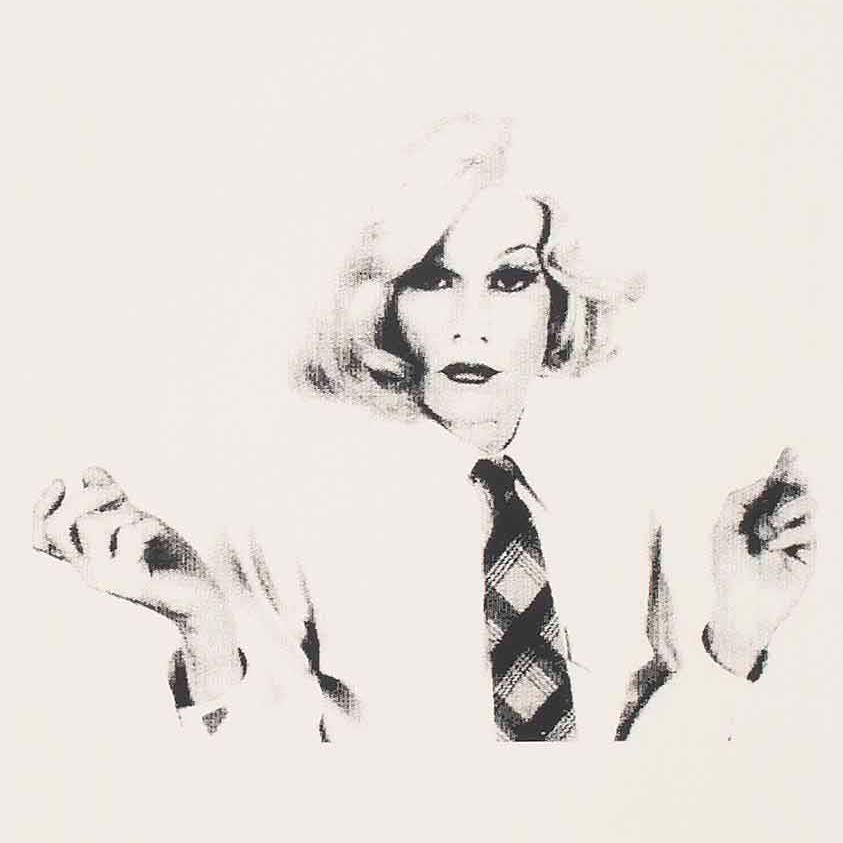 Andy Warhol — Энди Уорхол в костюме трансвестита (обои на рабочий стол)
