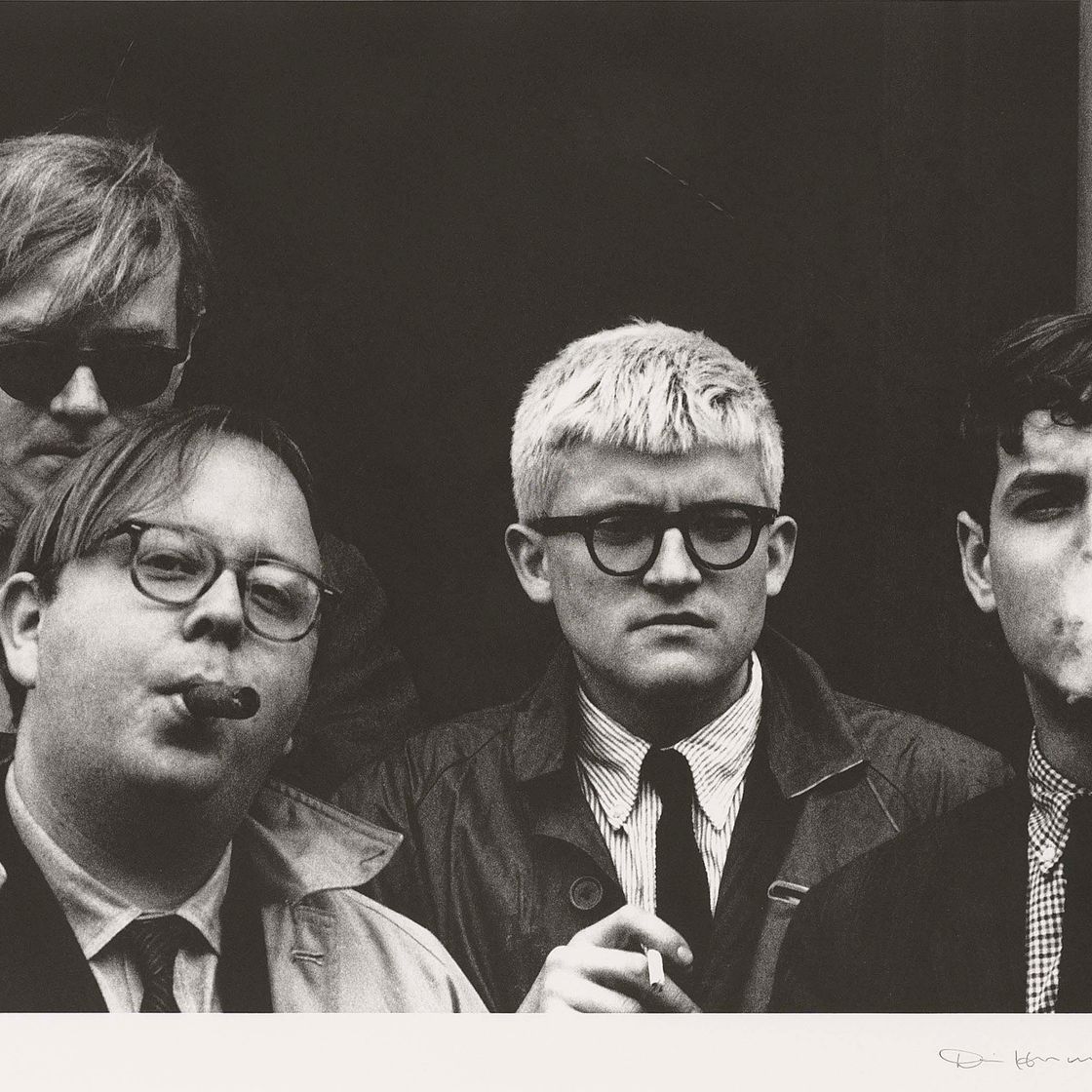 Andy Warhol — Энди Уорхол, Генри Гелдзалер, Дэвид Хокни и Джефф Гудман из "Портфолио Гелдзалера", 1998