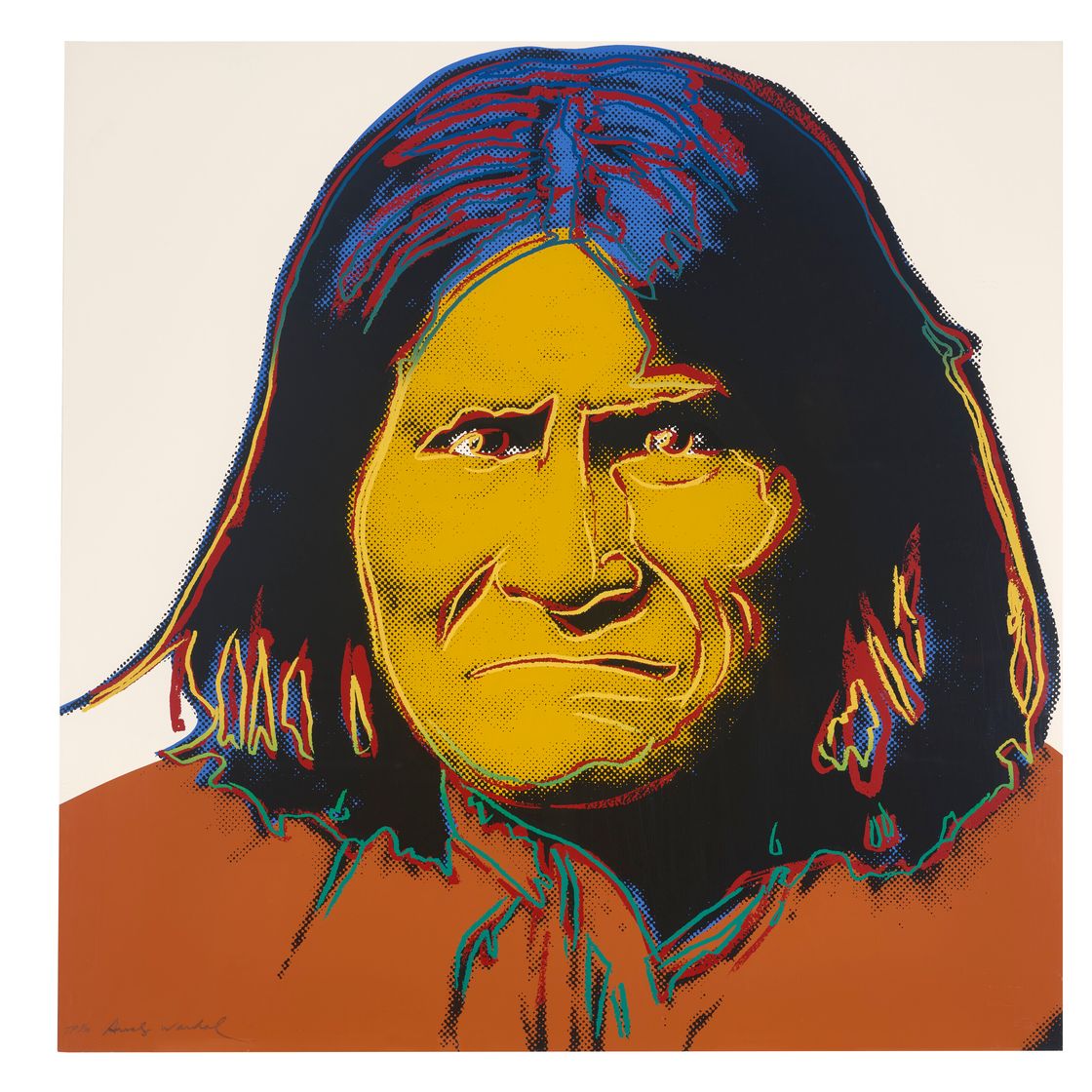 Andy Warhol — Джеронимо из "Ковбоев и индейцев", изображение 1