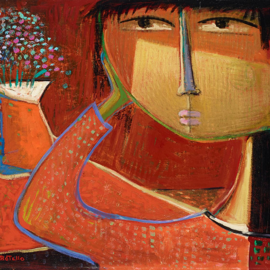 Angel Botello — Девушка в красном