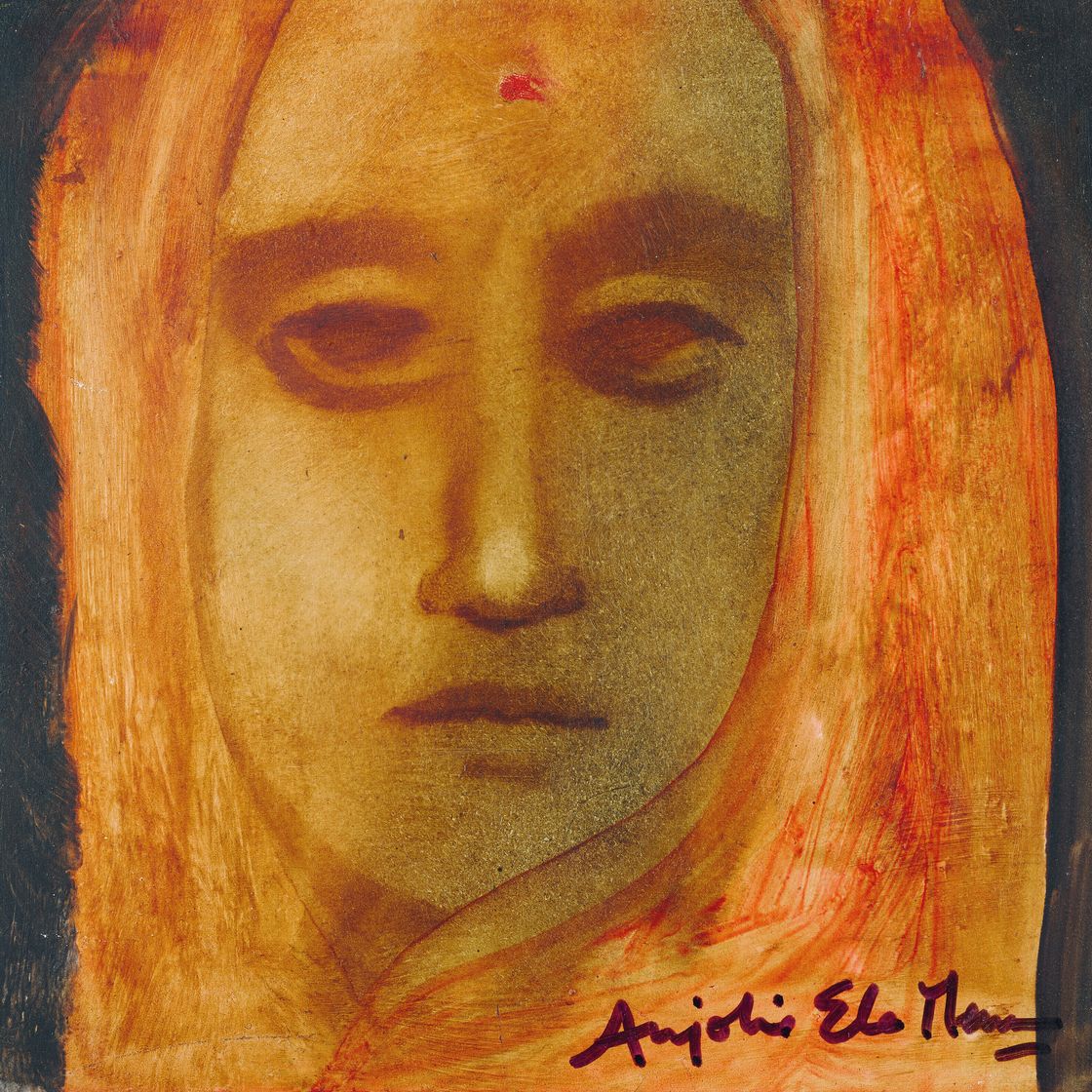 Anjolie Ela Menon — Без названия (Женщина в шали); Без названия (Леди), изображение 3