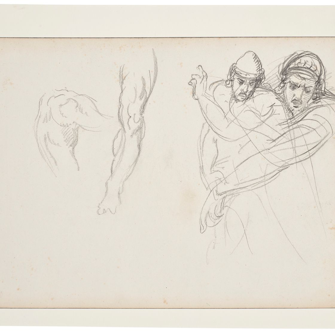 Anne Louis Girodet — Этюд о человеке в шлеме, еще одна реприза наедине, изображение 3