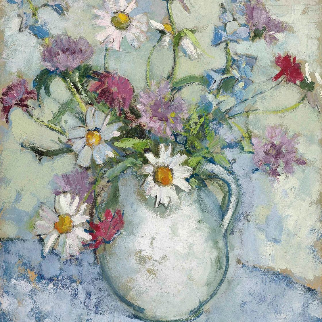 Anne Redpath — Летние цветы в кувшине
