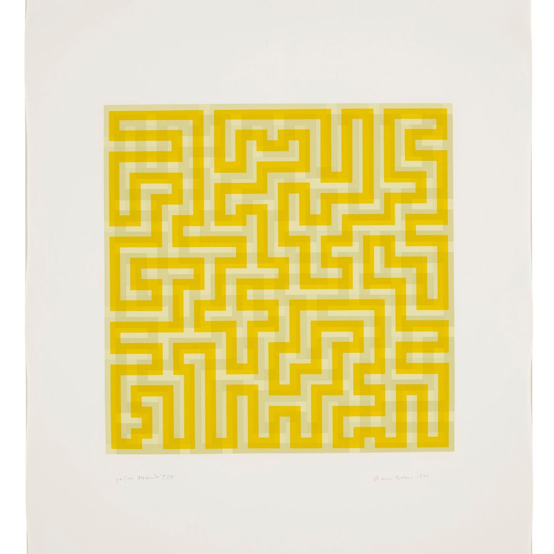 Anni Albers — Желтый Меандр