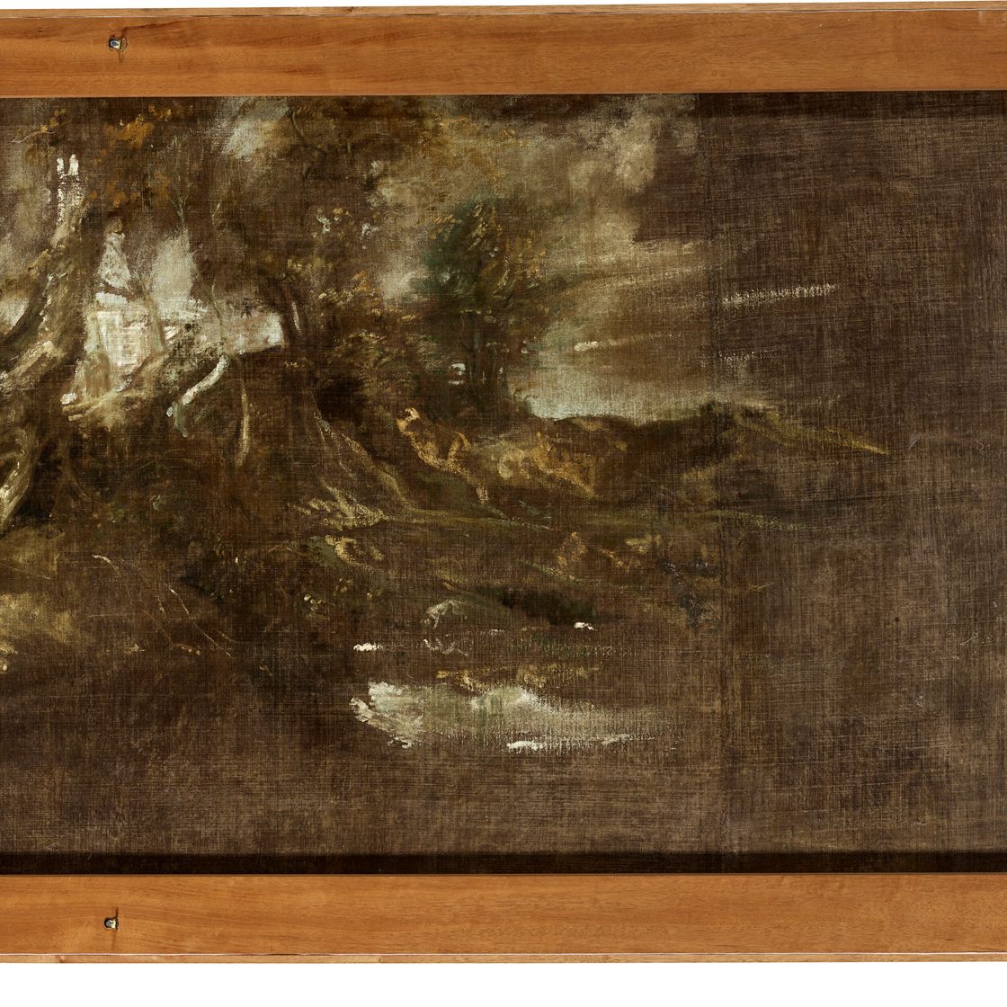 Anthony van Dyck — Андалузская лошадь (справа) ; Лесной пейзаж – набросок (оборотная сторона), изображение 3