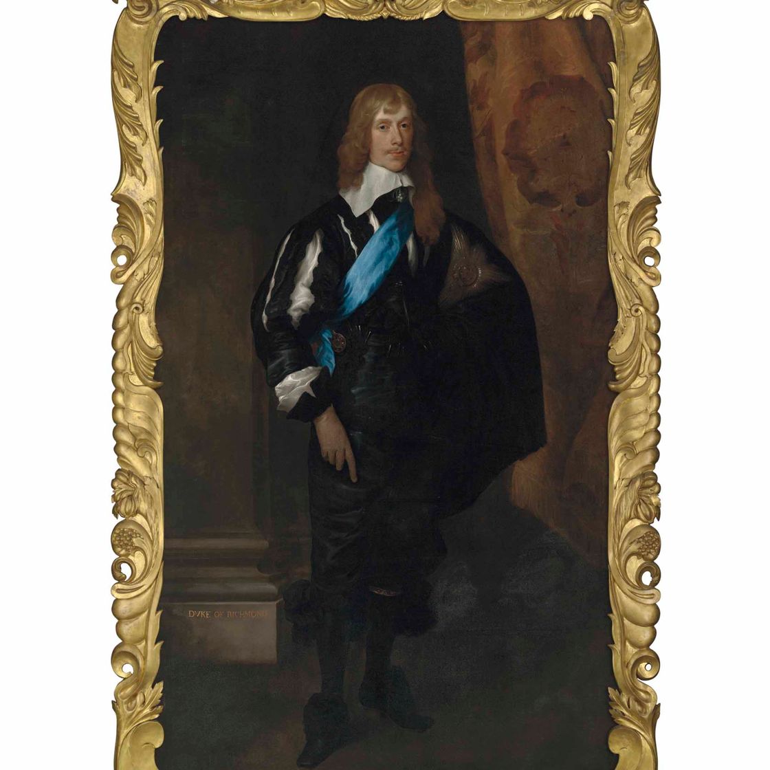 Anthony van Dyck — Портрет Джеймса Стюарта, 1-го герцога Ричмонда, 4-го герцога Леннокса (1612-1655), в полный рост, со звездой и лентой ордена Подвязки