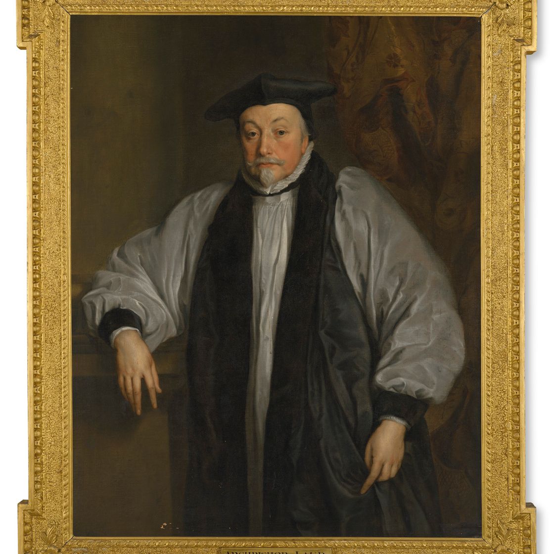 Anthony van Dyck — Портрет архиепископа Уильяма Лауда (1573-1645), в три четверти роста, в облачении священника
