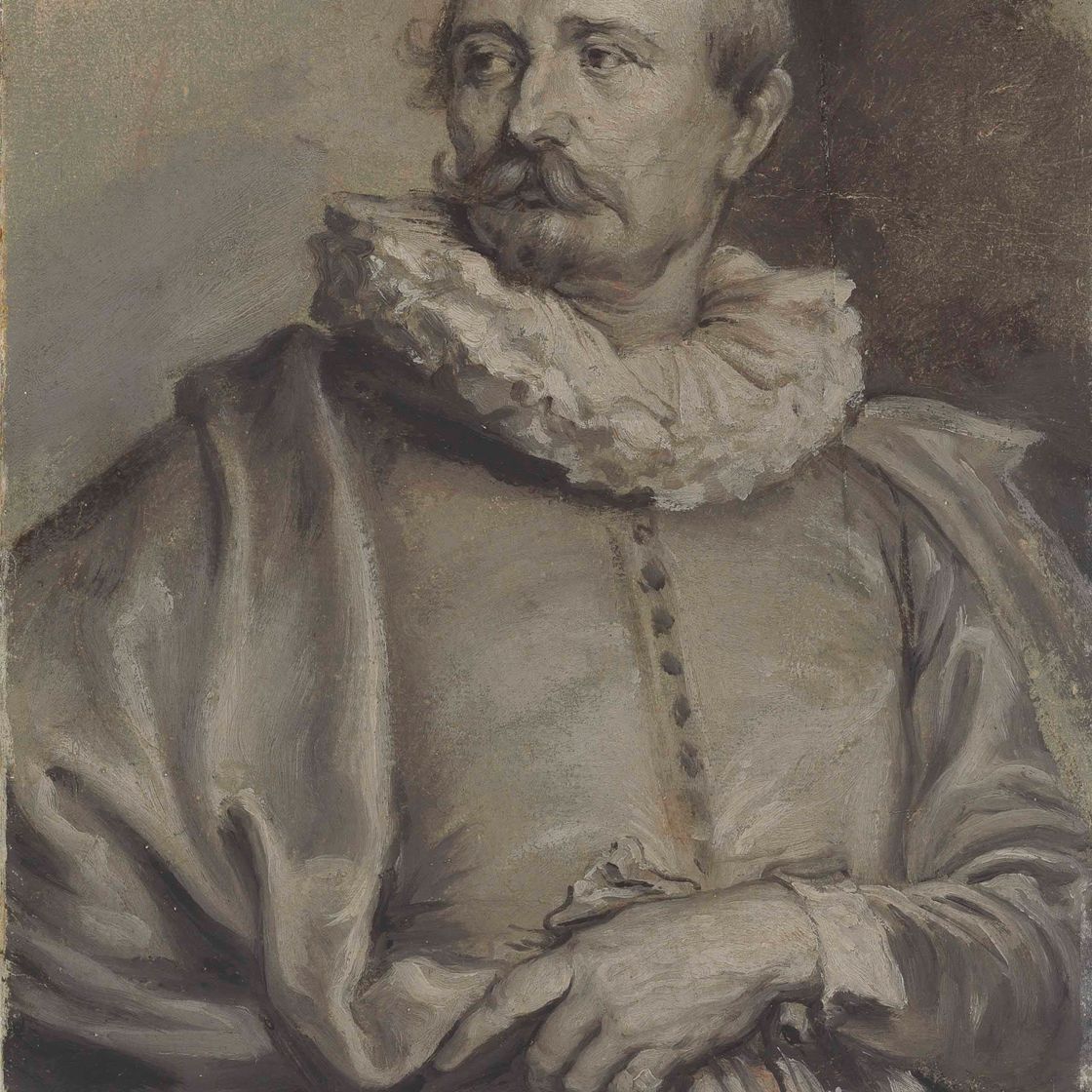 Anthony van Dyck — Портрет в гризайле Адриана ван Сталбема (1580-1662)