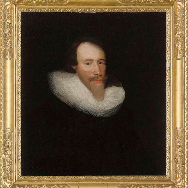 Anthony van Dyck — Портрет джентльмена, во весь рост, в черном сюртуке с оборками