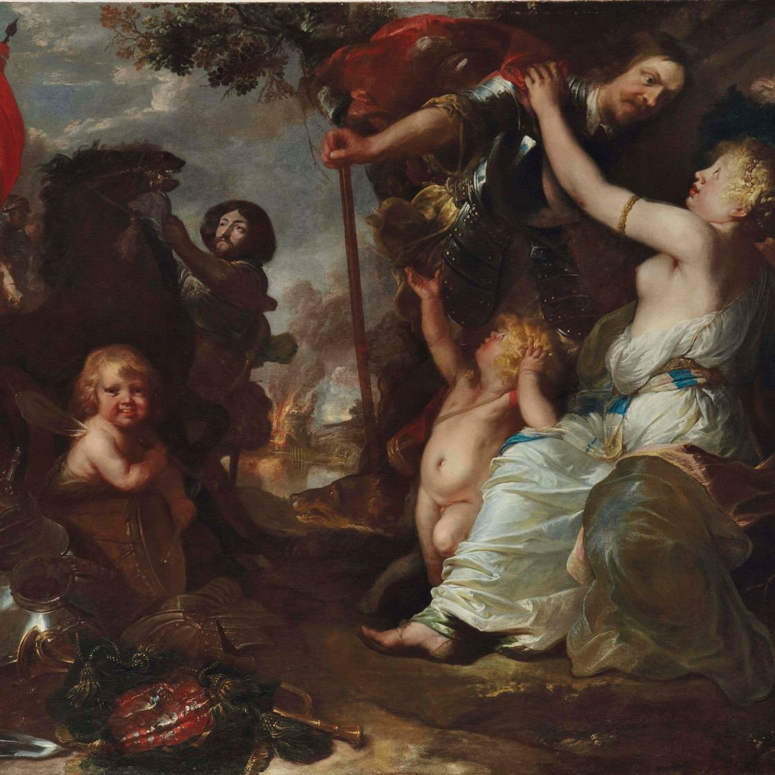 Anthony van Dyck — Аллегория мира: Венера разоружает Марса после его возвращения с войны