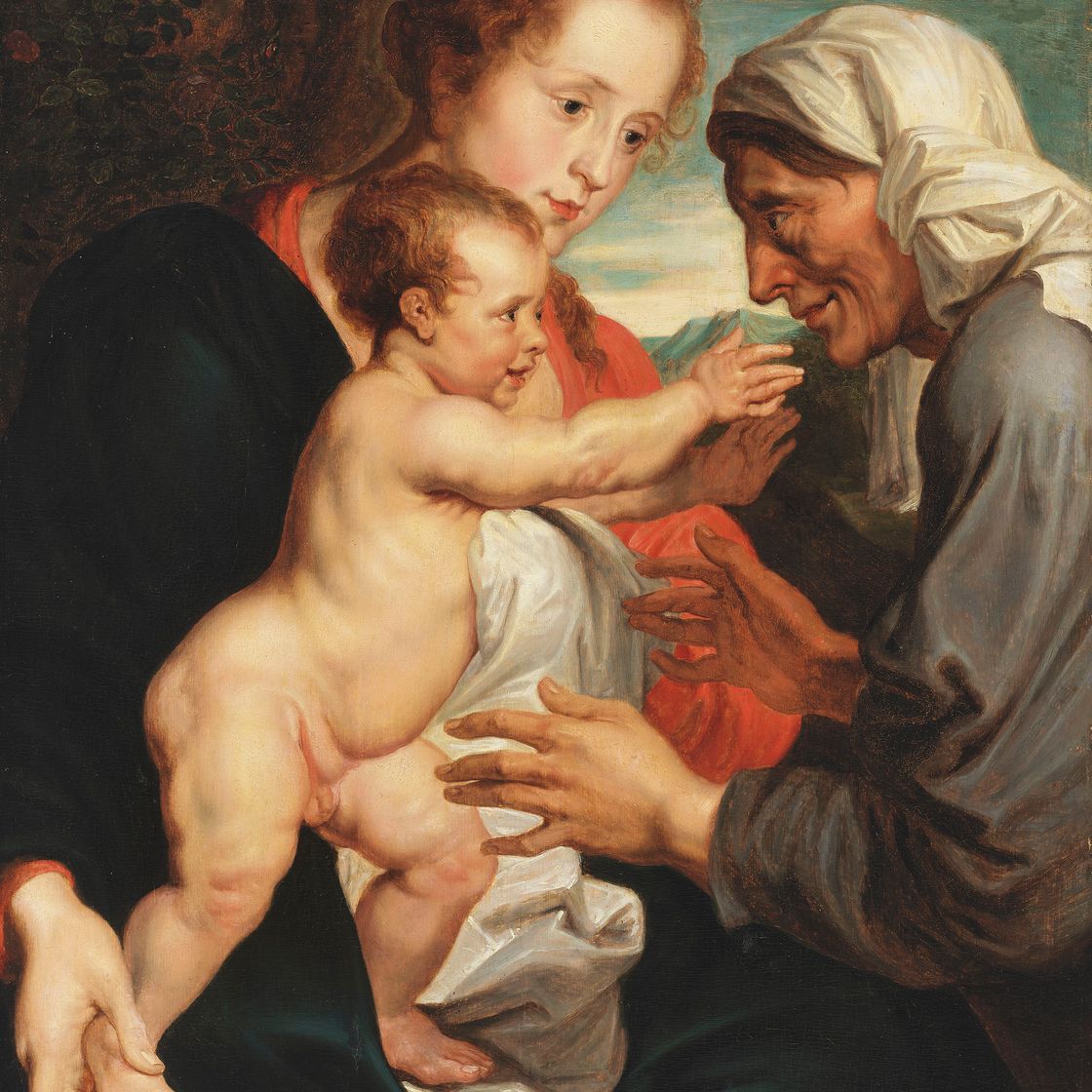 Anthony van Dyck — Богородица с младенцем и святой Анной