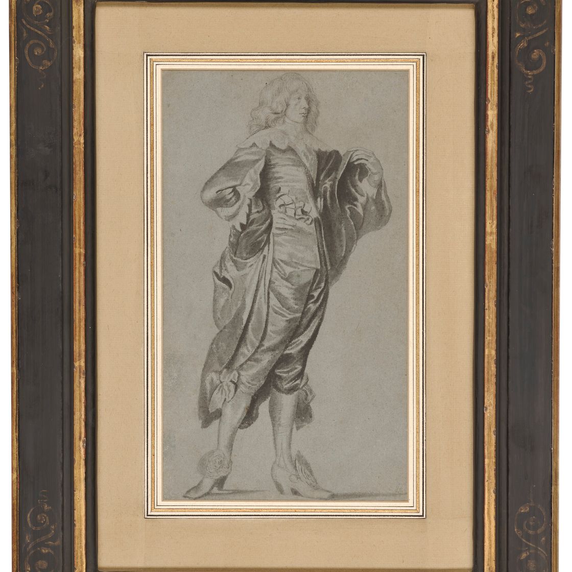 Anthony van Dyck — Портрет Чарльза Герберта, лорда Герберта Шурландского, в полный рост, обращенный вправо (справа налево); Кабинет драпировки (слева направо), изображение 2