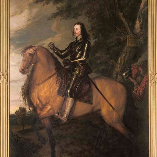 Anthony van Dyck — Портрет Карла I (1600-1649) верхом на лошади