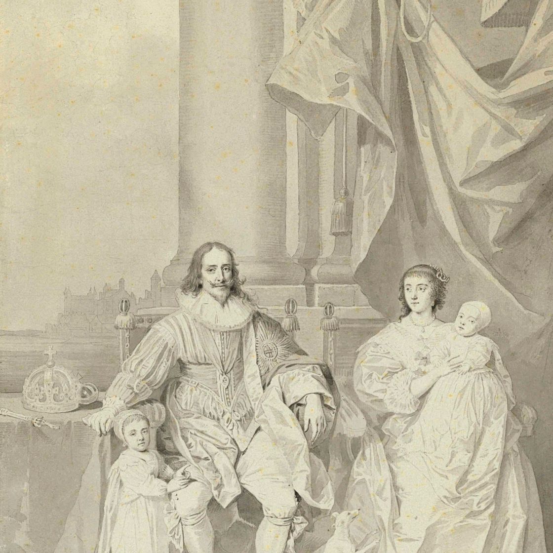 Anthony van Dyck — КОРОЛЬ КАРЛ I И КОРОЛЕВА ГЕНРИЕТТА СО СВОИМИ ДВУМЯ ДЕТЬМИ, КОРОЛЕМ КАРЛОМ II И ПРИНЦЕССОЙ МЭРИ ГЕНРИЕТТОЙ, КОРОЛЕВСКОЙ ПРИНЦЕССОЙ, В ЧЕСТЬ СЭРА ЭНТОНИ ВАН ДЕЙКА