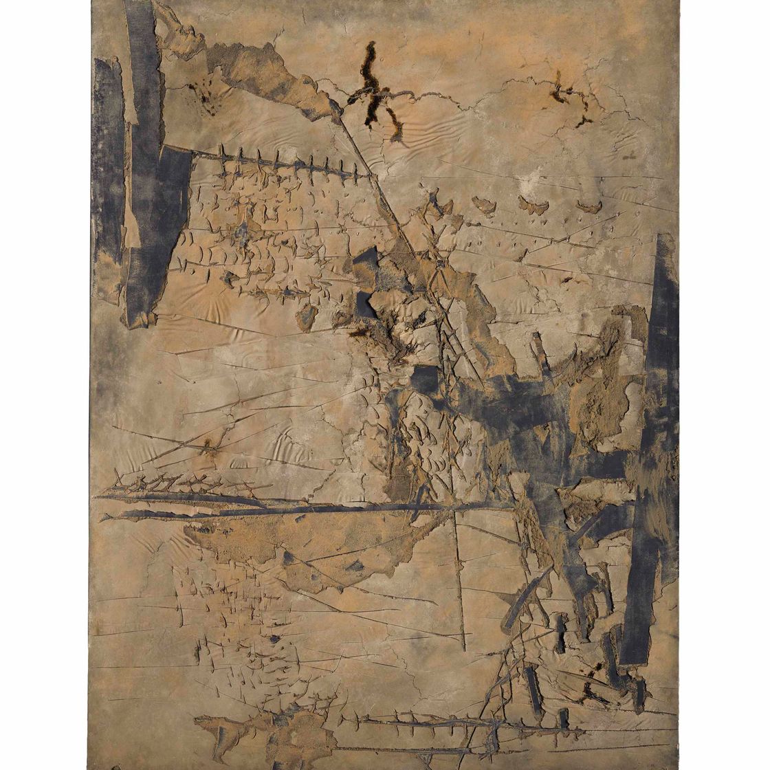 Antoni Tàpies — Насечки Gran ocra amb (крупная охра с насечками)