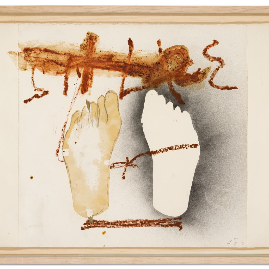 Antoni Tàpies — Дос пеус (два фута), изображение 3