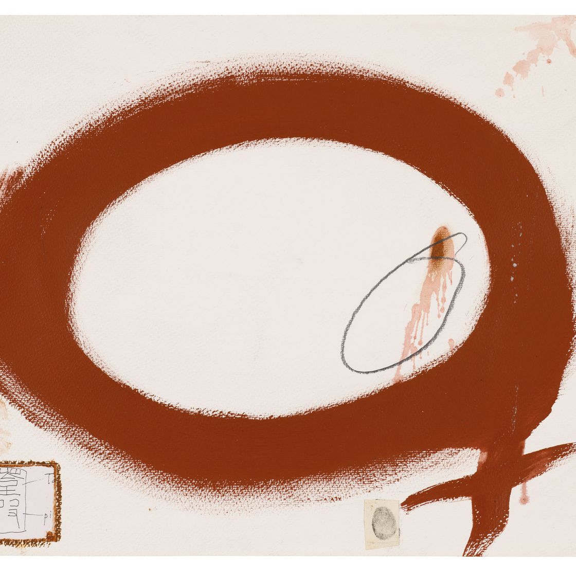 Antoni Tàpies — Cercle rogenc (Красноватый круг), изображение 1