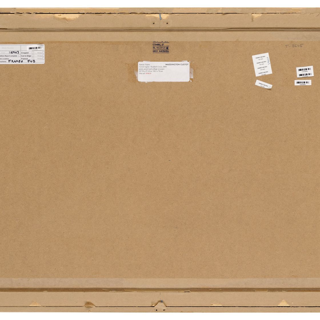Antoni Tàpies — Cercle rogenc (Красноватый круг), изображение 4