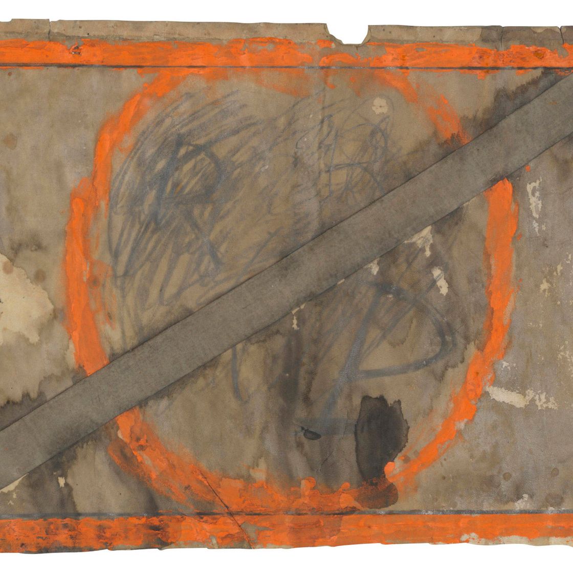 Antoni Tàpies — Обведите и выложите полосками на пергамент