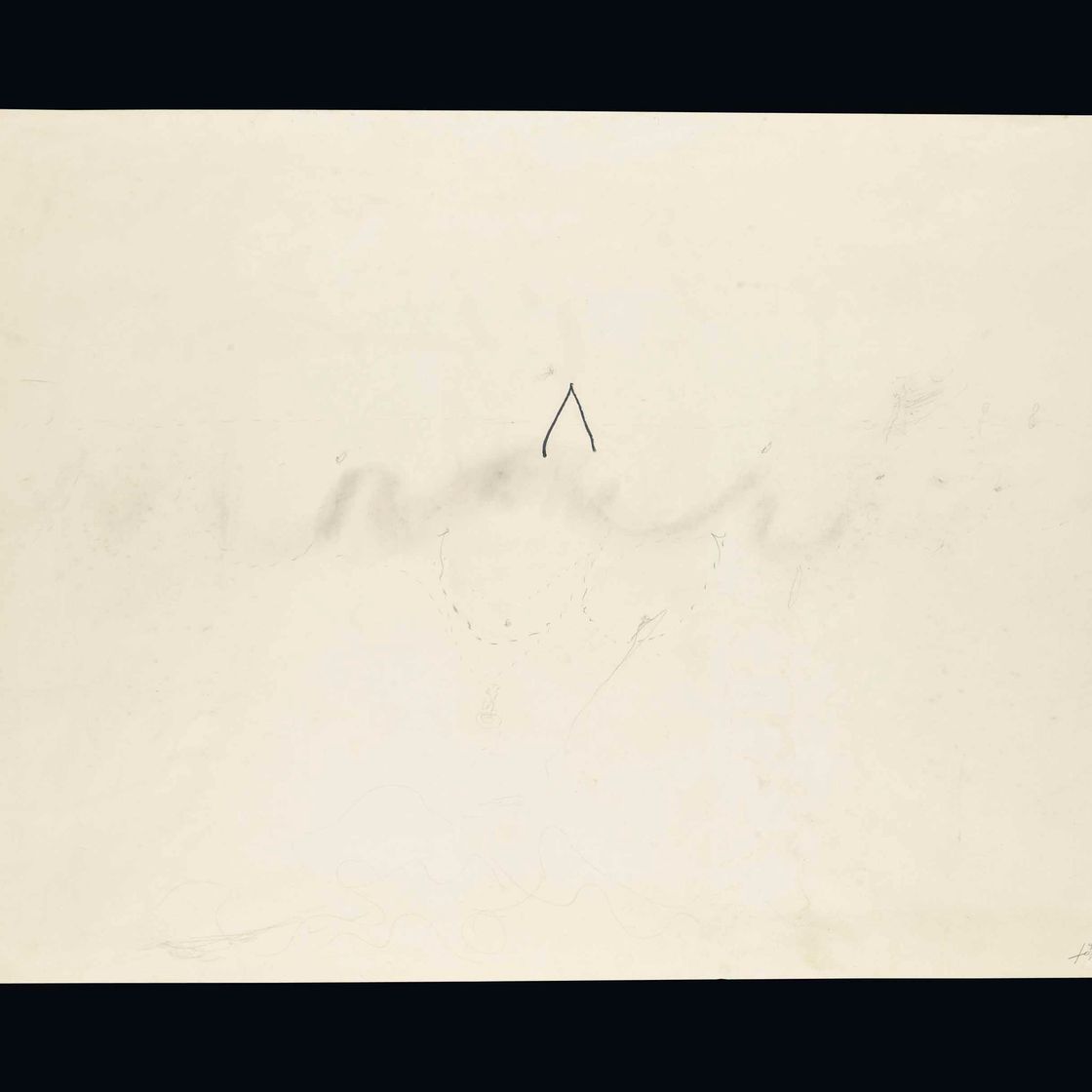 Antoni Tàpies — Dibujo con ángulo (Рисунок под углом)