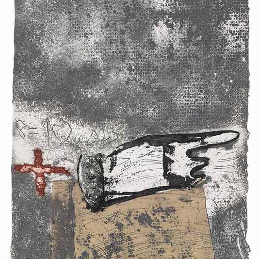 Antoni Tàpies — Мама и сын гриса (G. 1265)