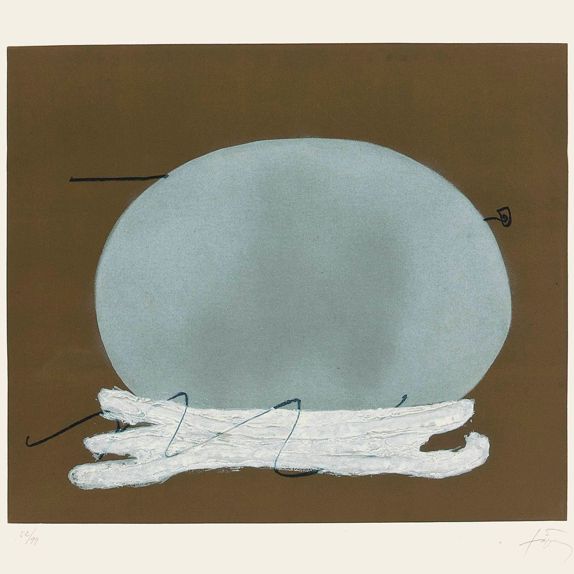 Antoni Tàpies — Овальный и блан