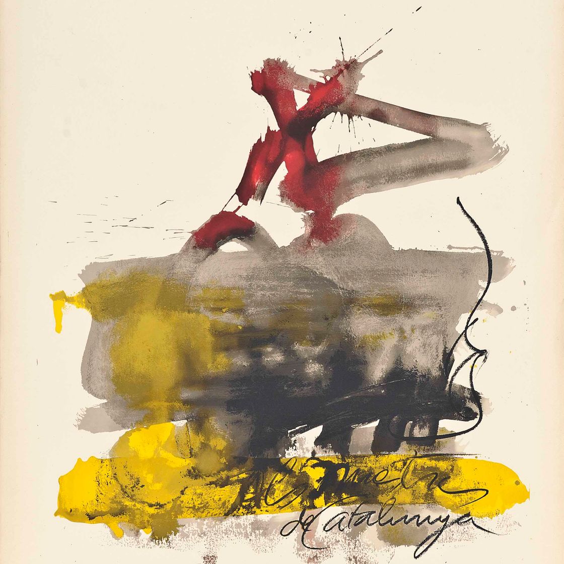 Antoni Tàpies — Другие достопримечательности Каталонии: Одна тарелка (Galfetti 493)