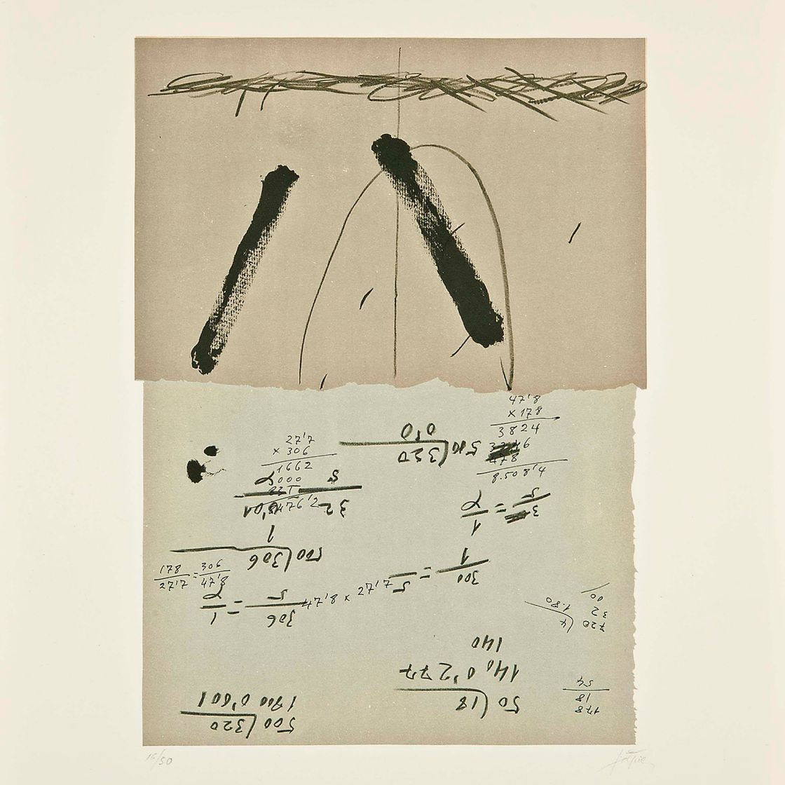 Antoni Tàpies — Без названия (Гальфетти, 76)