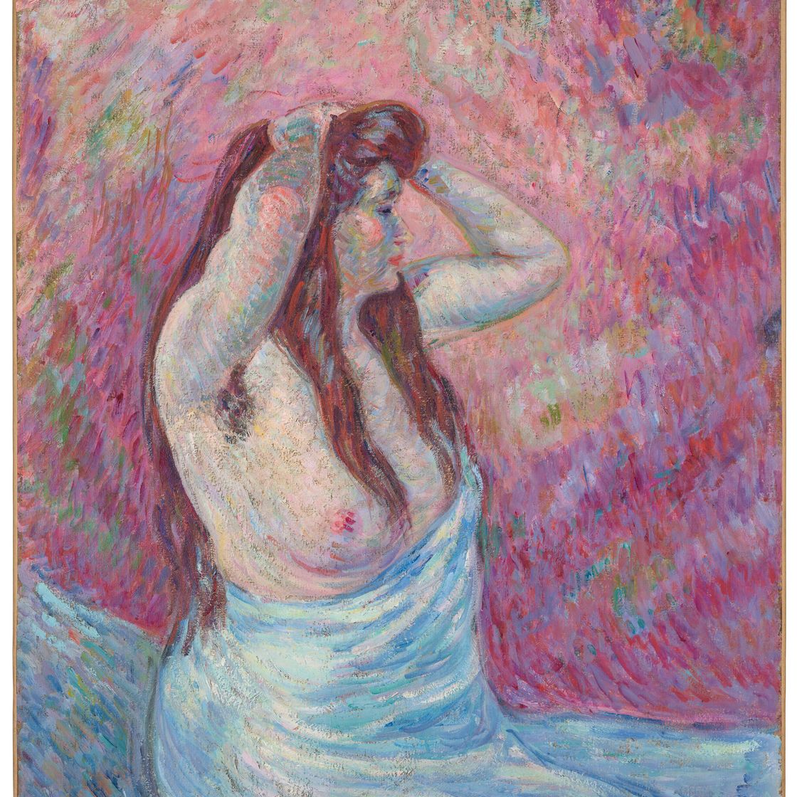 Armand Guillaumin — Молодая женщина в новом платье, изображение 2