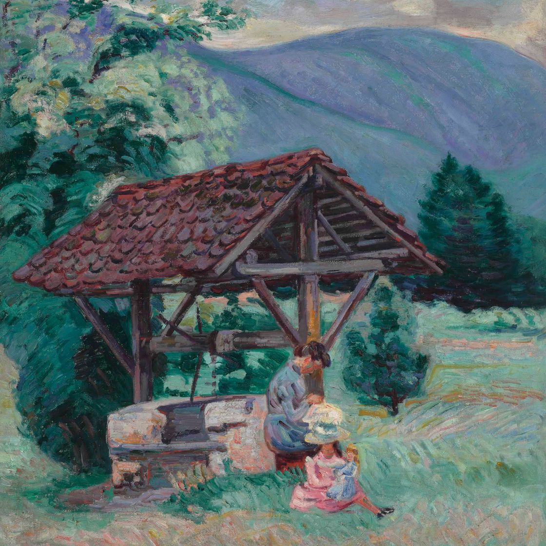 Armand Guillaumin — Понтшарра, мадам Гийомен и дочь Маргарита