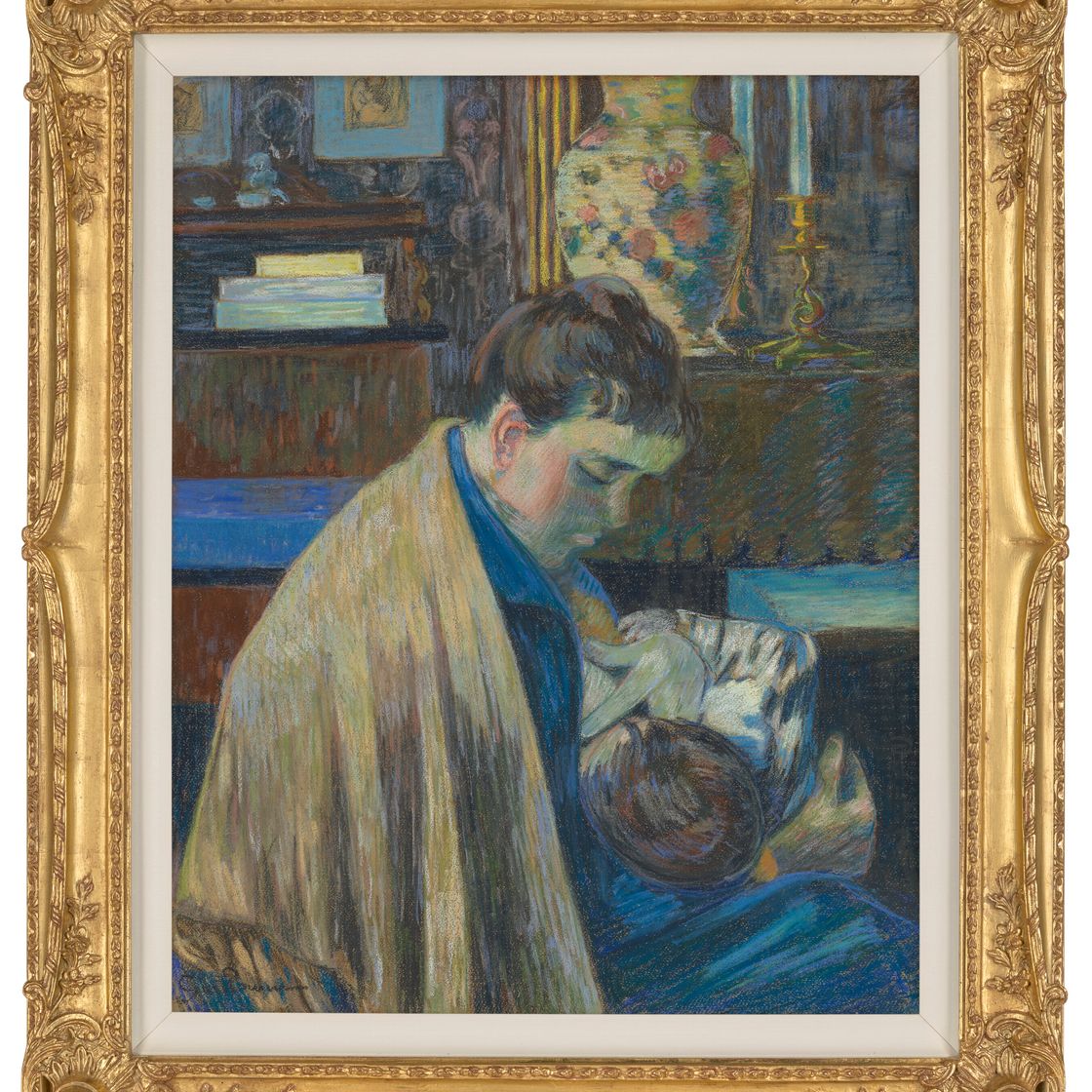 Armand Guillaumin — Мадам Гийомен и дочь Маргарита, изображение 2