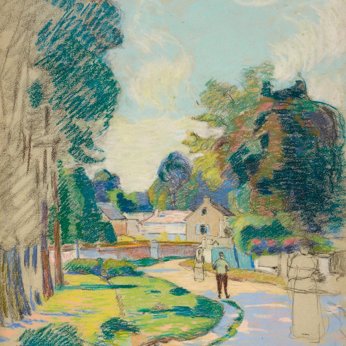 Armand Guillaumin — Улица на Иль-де-Франсе, изображение 1