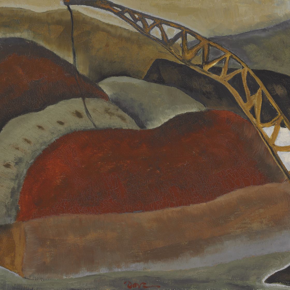 Arthur Garfield Dove — Шлаковая баржа и буровая вышка