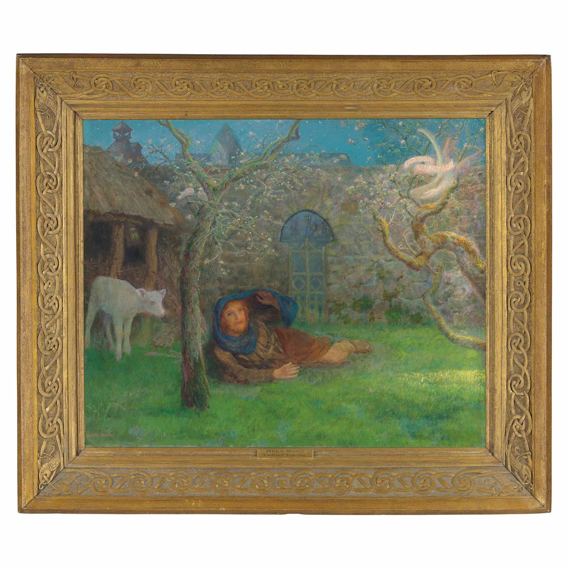 Arthur Hughes — Пробуждение Кэдмона