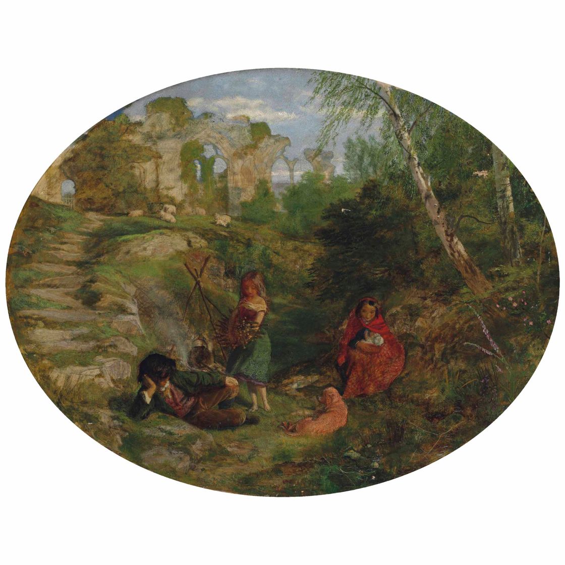Arthur Hughes — Цыгане